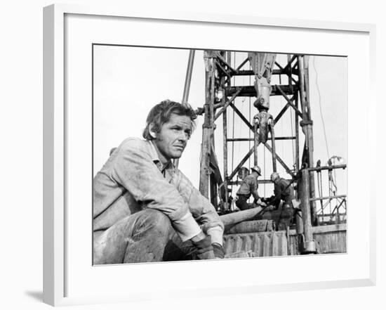 Five Easy Pieces, Jack Nicholson, 1970, Working at the Oil Well-null-Framed Photo