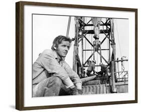 Five Easy Pieces, Jack Nicholson, 1970, Working at the Oil Well-null-Framed Photo