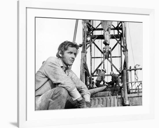 Five Easy Pieces, Jack Nicholson, 1970, Working at the Oil Well-null-Framed Photo