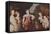 'Five Eldest Children of Charles I', 1637, (1903)-Anthony Van Dyck-Framed Stretched Canvas