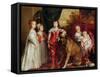 Five Eldest Children of Charles I, 1637-Sir Anthony Van Dyck-Framed Stretched Canvas