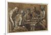 Five Figures in an Interior-Giacomo Cavedone-Framed Giclee Print