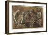 Five Figures in an Interior-Giacomo Cavedone-Framed Giclee Print