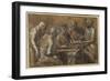 Five Figures in an Interior-Giacomo Cavedone-Framed Giclee Print