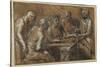 Five Figures in an Interior-Giacomo Cavedone-Stretched Canvas