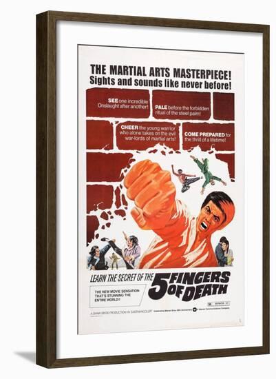 Five Fingers of Death-null-Framed Art Print