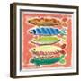 Five Fish-Jenny Westenhofer-Framed Art Print