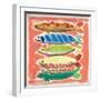 Five Fish-Jenny Westenhofer-Framed Art Print