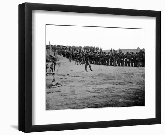 Five Forks, VA, Confederate Prisoners, Civil War-Lantern Press-Framed Art Print