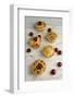 Five Freshly Baked Homemade Cherry Pies on a Rustic White Table Surrounded by a Few Fresh Cherries-Cynthia Classen-Framed Photographic Print