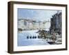 Five Gondolas (W/C on Paper)-Laurence Fish-Framed Giclee Print