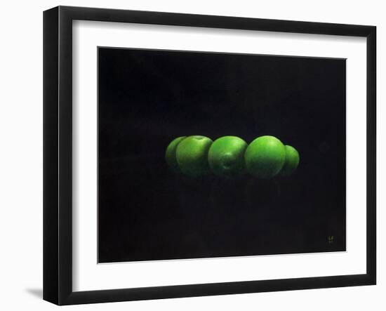 Five Green Apples-Lincoln Seligman-Framed Giclee Print