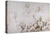 Five Groups of Figures for a Last Supper (Christ Announcing His Betrayal) C.1601-04-Peter Paul Rubens-Stretched Canvas