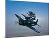 Five Grumman F8F Bearcats in Formation-Stocktrek Images-Mounted Photographic Print