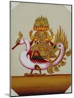 Five Headed Brahma on a Goose, India-null-Mounted Giclee Print
