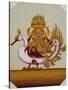 Five Headed Brahma on a Goose, India-null-Stretched Canvas