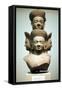 Five-Headed Bust of Shiva, Mid 10th Century-null-Framed Stretched Canvas