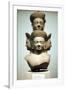 Five-Headed Bust of Shiva, Mid 10th Century-null-Framed Photographic Print