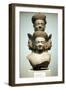 Five-Headed Bust of Shiva, Mid 10th Century-null-Framed Photographic Print