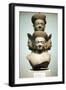 Five-Headed Bust of Shiva, Mid 10th Century-null-Framed Photographic Print
