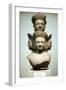 Five-Headed Bust of Shiva, Mid 10th Century-null-Framed Photographic Print