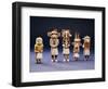 Five Hopi Cottonwood Kachina Dolls-null-Framed Giclee Print