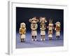 Five Hopi Cottonwood Kachina Dolls-null-Framed Giclee Print