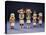 Five Hopi Cottonwood Kachina Dolls-null-Stretched Canvas