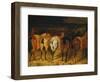 Five Horses Viewed from the Back-Théodore Géricault-Framed Giclee Print