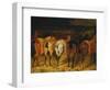 Five Horses Viewed from the Back-Théodore Géricault-Framed Giclee Print