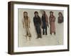 Five Indians-Albert Bierstadt-Framed Giclee Print