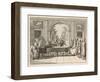 Five Instrumental Performers and a Singer Entertain an Aristocratic Audience in a Stately Home-Daniel Chodowiecki-Framed Art Print