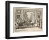 Five Instrumental Performers and a Singer Entertain an Aristocratic Audience in a Stately Home-Daniel Chodowiecki-Framed Art Print