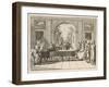 Five Instrumental Performers and a Singer Entertain an Aristocratic Audience in a Stately Home-Daniel Chodowiecki-Framed Art Print