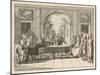 Five Instrumental Performers and a Singer Entertain an Aristocratic Audience in a Stately Home-Daniel Chodowiecki-Mounted Art Print