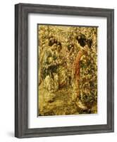 Five Japanese Girls Among Blossoming Trees, 1921-Edward Atkinson Hornel-Framed Giclee Print