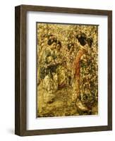 Five Japanese Girls Among Blossoming Trees, 1921-Edward Atkinson Hornel-Framed Giclee Print