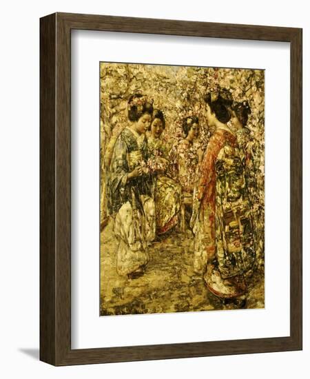 Five Japanese Girls Among Blossoming Trees, 1921-Edward Atkinson Hornel-Framed Giclee Print