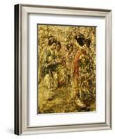 Five Japanese Girls Among Blossoming Trees, 1921-Edward Atkinson Hornel-Framed Giclee Print