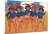 Five Jolly Sailor Boys are We-Hilda Dix Sandford-Mounted Premium Giclee Print