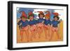 Five Jolly Sailor Boys are We-Hilda Dix Sandford-Framed Art Print