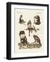 Five Kinds of Monkeys-null-Framed Giclee Print