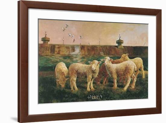 Five Lambs, 1988-Richard Yaco-Framed Art Print