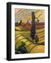 Five Left-Don Tiller-Framed Giclee Print