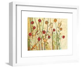 Five Little Birds Playing Amongst the Poppies-Jennifer Lommers-Framed Giclee Print