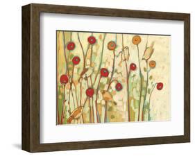 Five Little Birds Playing Amongst the Poppies-Jennifer Lommers-Framed Art Print