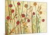 Five Little Birds Playing Amongst the Poppies-Jennifer Lommers-Mounted Art Print