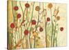 Five Little Birds Playing Amongst the Poppies-Jennifer Lommers-Stretched Canvas