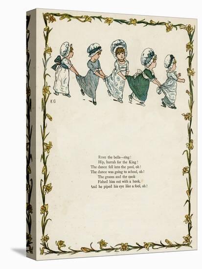 Five Little Girls Dancing-Kate Greenaway-Stretched Canvas