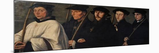 Five Members of the Utrecht Brotherhood of Jerusalem Pilgrims-Jan van Scorel-Mounted Giclee Print